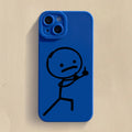 Cartoon Matchman Phone Case For iPhone 11 12 13 14 15 Pro Max XR XS X 7 8 Plus SE 2020 Shockproof Matte Soft TPU Silicone Cover