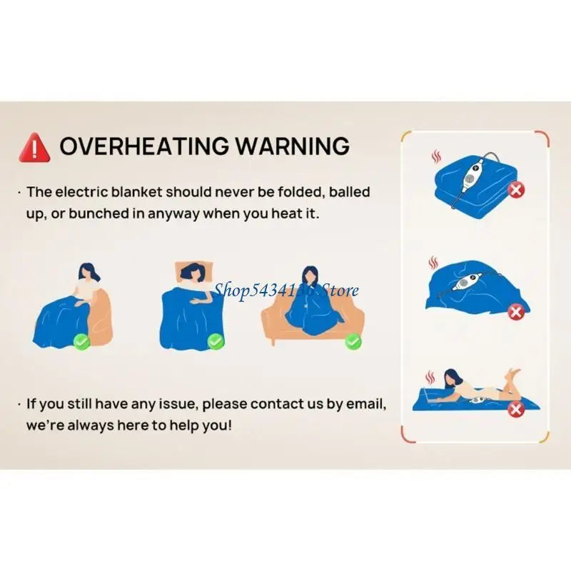 Wearable Heating Blanket European Style Electric Heated Blanket 6 Heat Levels Embrace the Cold with Warmth