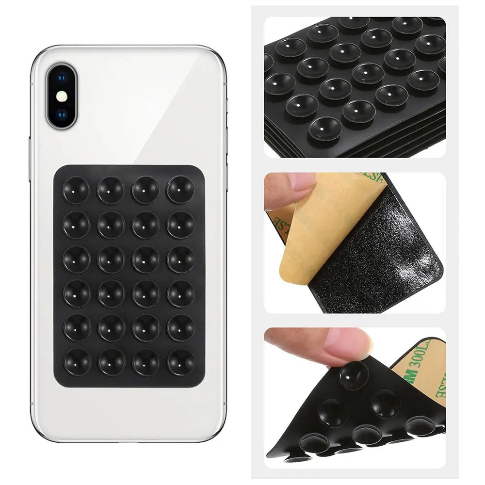 Silicone Suction Phone Case with Strong Grip Hands-Free Adhesive Mount for Selfies And Videos - Portable Phone Holder
