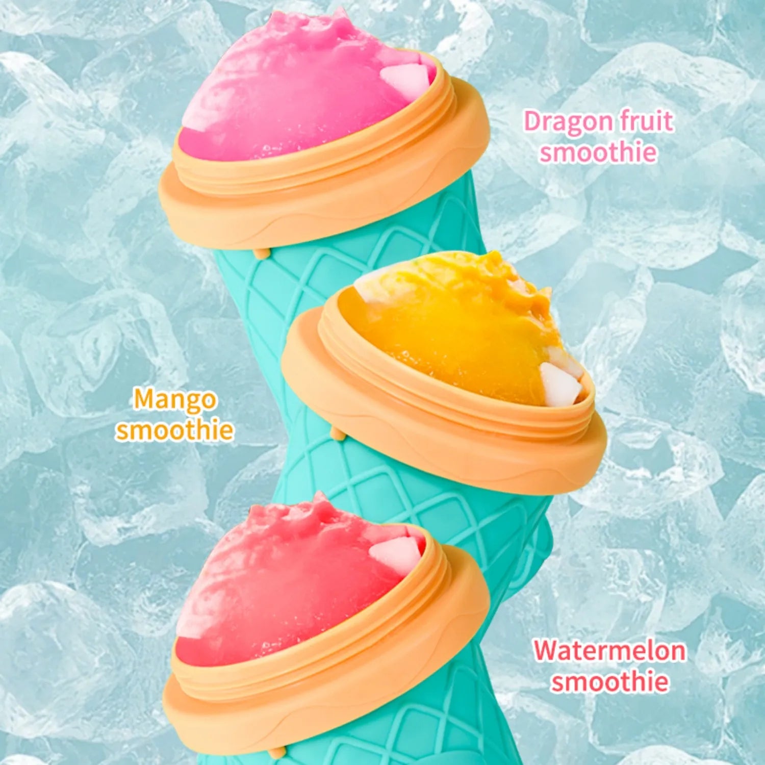 Slushie Cup, DIY Magic Slushy Maker Cups, Portable Slushy Cup for Juices, Milk and Ice Cream Make, Double Layers Smoothie Cups
