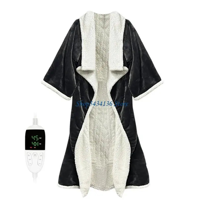 Wearable Heating Blanket European Style Electric Heated Blanket 6 Heat Levels Embrace the Cold with Warmth
