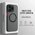 Luxury Matte Armor Magnetic Magsafe Wireless Charge Case For iPhone 16 15 14 13 11 12 Pro Max 13 Mini 14 Plus Cover Fundas