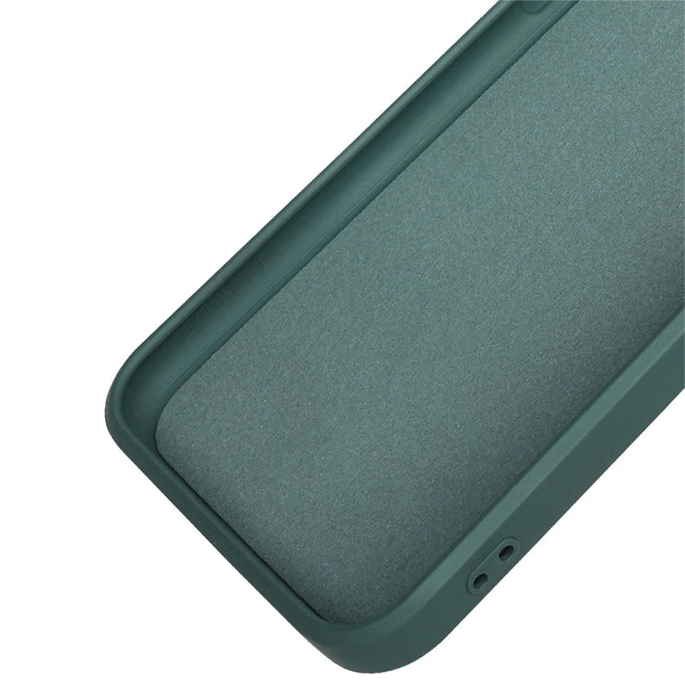 Square Square Liquid Silicone Phone Case for iPhone 14 Plus 11 12 13 14 Pro Max 12 13 mini Luxury Camera Protective Cover