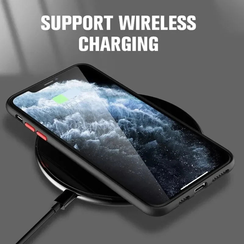 Luxury Matte Armor Magnetic Magsafe Wireless Charge Case For iPhone 16 15 14 13 11 12 Pro Max 13 Mini 14 Plus Cover Fundas
