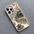 Mountain Peak Lake Vintage Silicone Phone Case For iPhone 13 12 Pro Max 16 15 11 Pro Max 14 7 8 Plus SE2 XS X XR Soft Back Cover