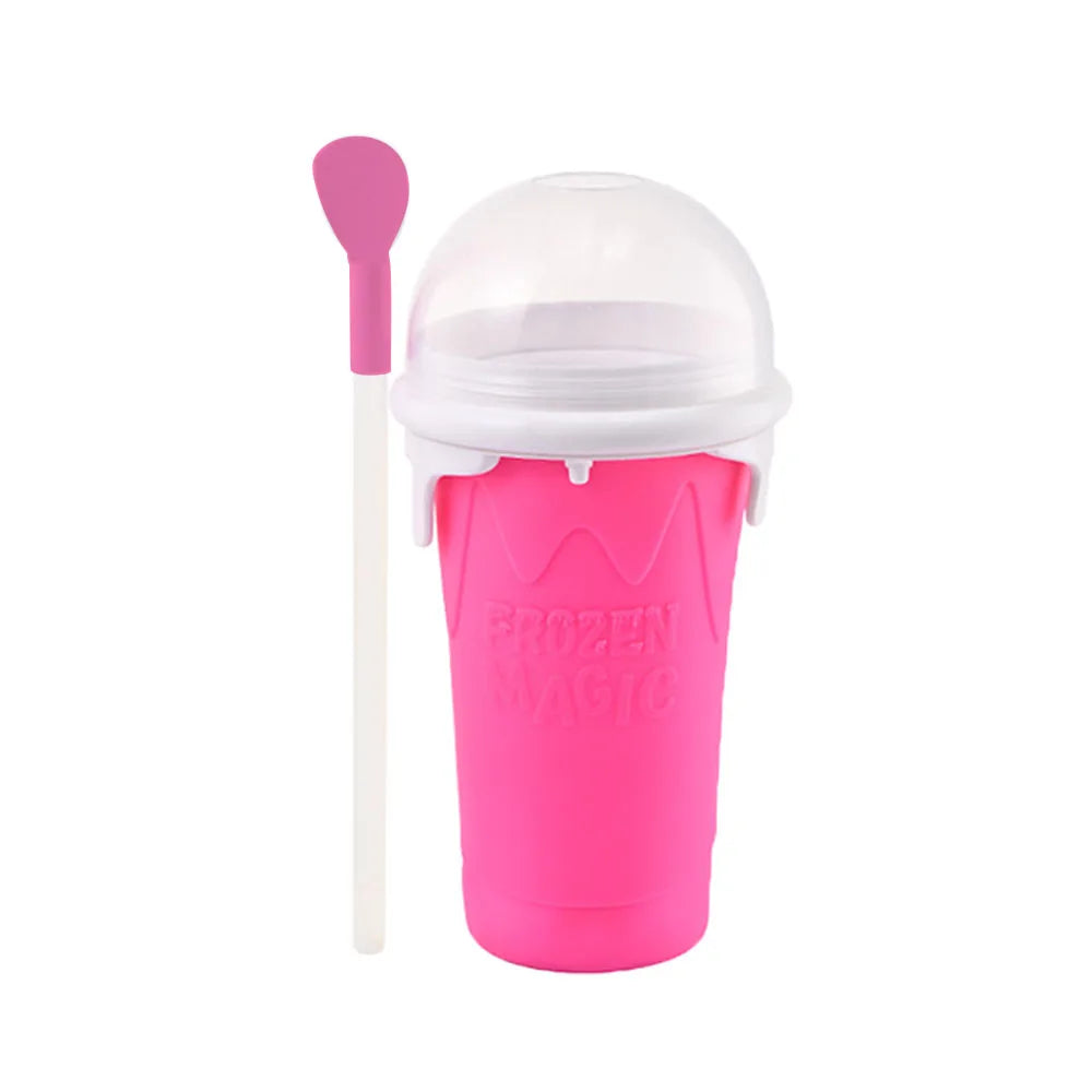 Slushie Cup, DIY Magic Slushy Maker Cups, Portable Slushy Cup for Juices, Milk and Ice Cream Make, Double Layers Smoothie Cups