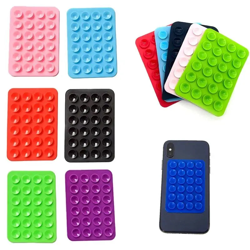 Silicone Suction Phone Case with Strong Grip Hands-Free Adhesive Mount for Selfies And Videos - Portable Phone Holder
